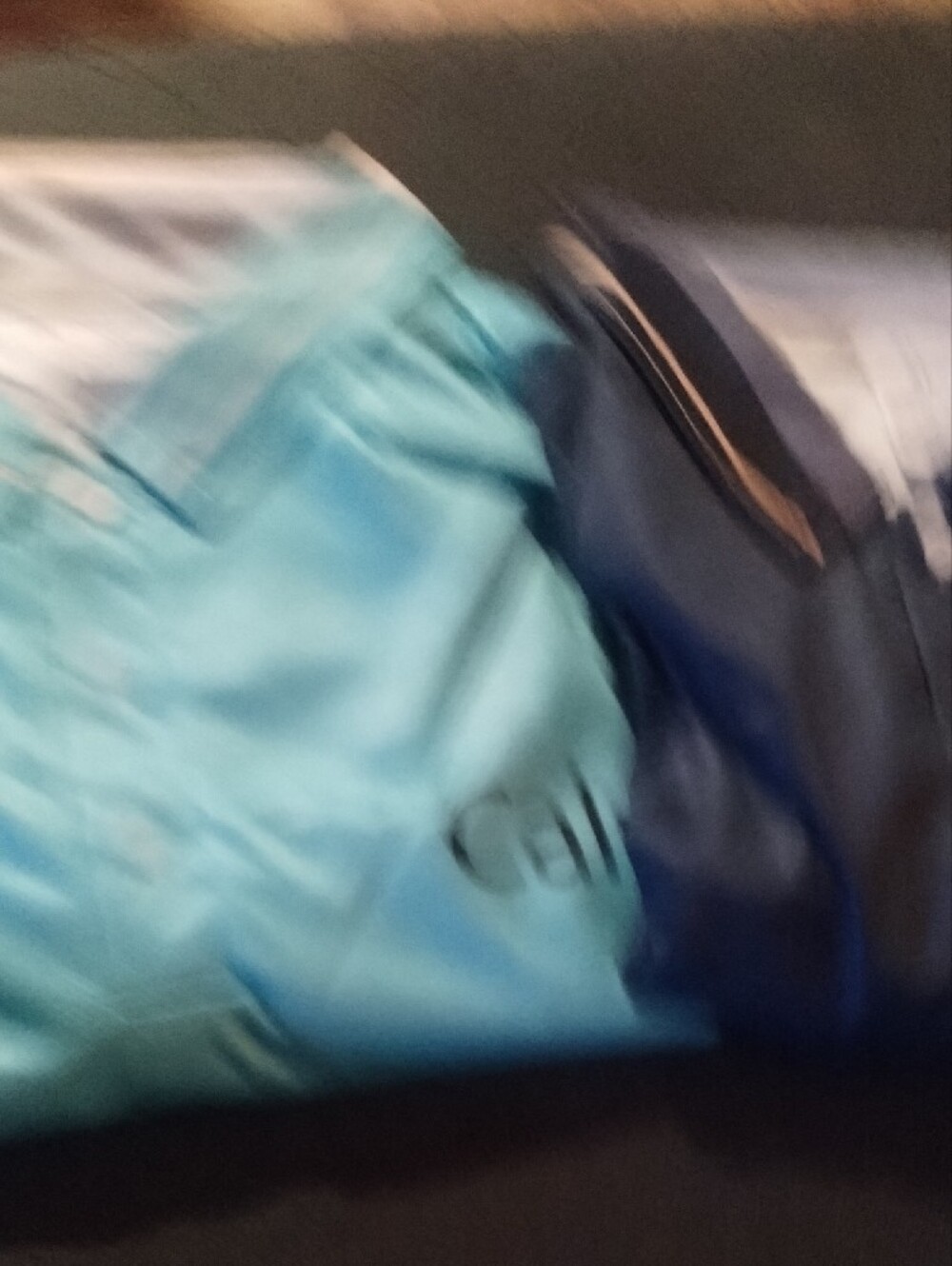 Calvin Klein Polo Shirts in Aqua and Navy Blue - Set of 2 - Picture 6 of 6